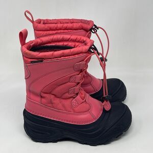 The North Face Alpenglow IV Boots Little Kids Girls Size 2 Pink Waterproof Felt